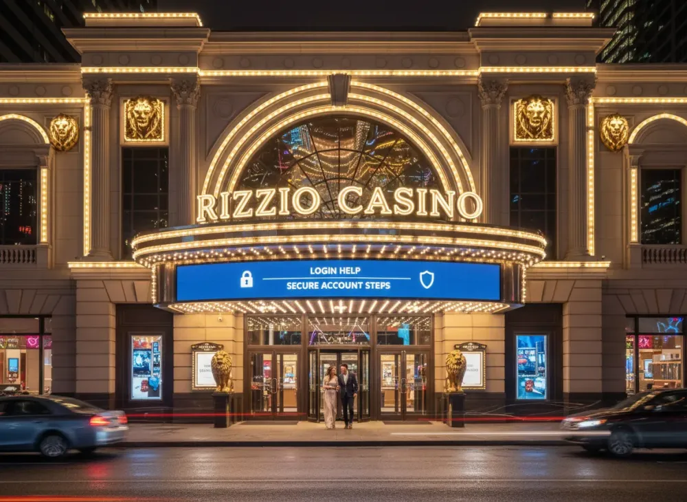 Rizzio casino login help and secure account steps