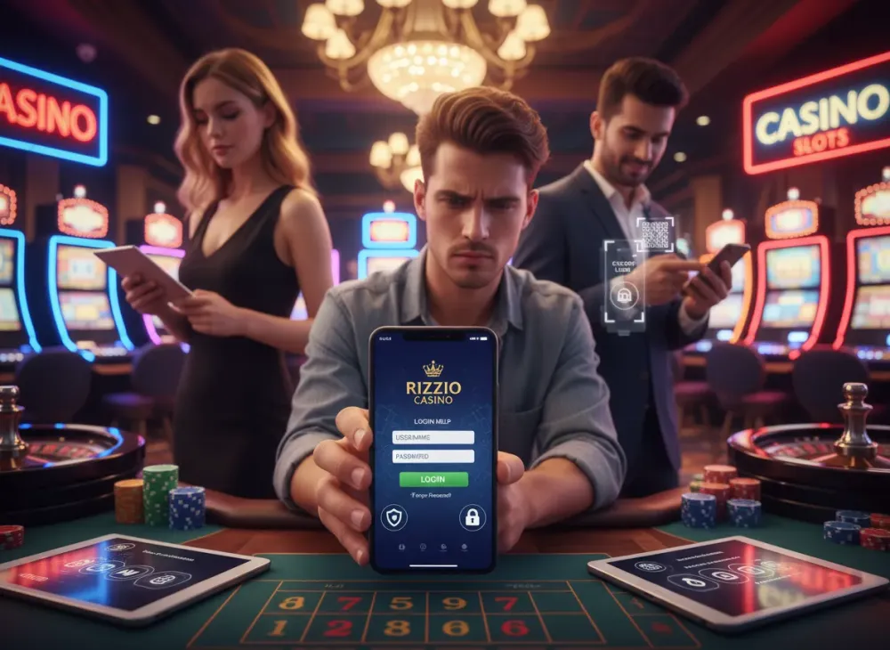 Rizzio casino login help and secure account steps